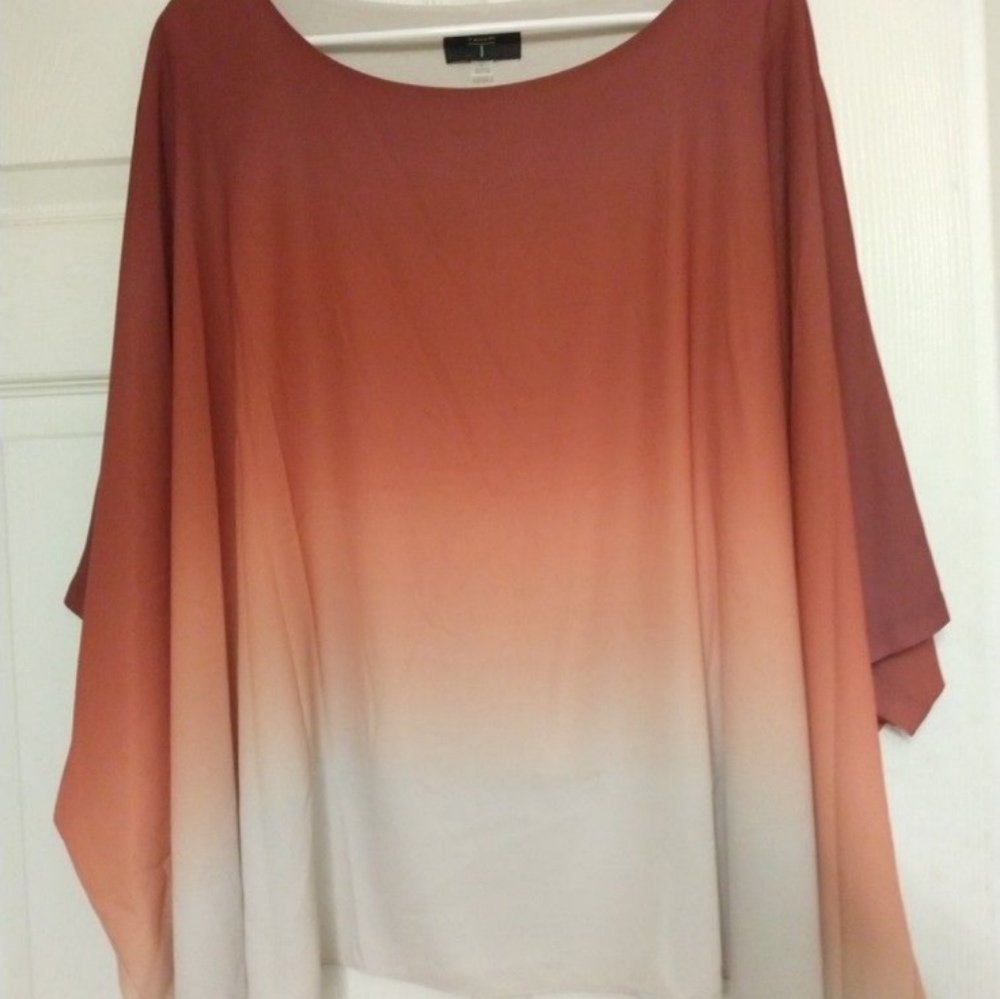 Tahari ombre dolman top